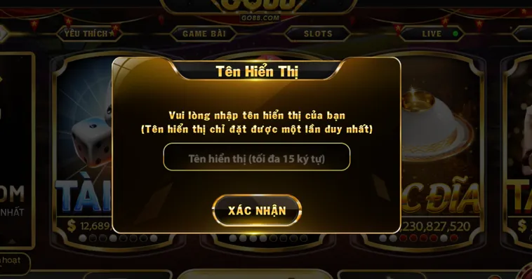 Thiết Lập Tên Hiển Thị Cho Tài Khoản Của Bạn Sau Khi Đăng Ký Thành Công