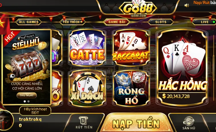 Khám Phá Thế Giới Game Bài Go88 Đẳng Cấp Với Tỷ Lệ Thắng Cược Cực Cao Hiện Nay