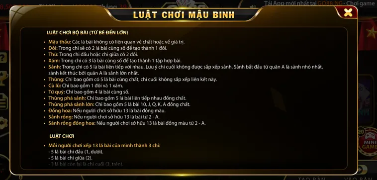 Mậu Binh Tại Go88 Bí Quyết Xếp Binh Đỉnh Cao Giúp Người Chơi Dễ Dàng Chiến Thắng