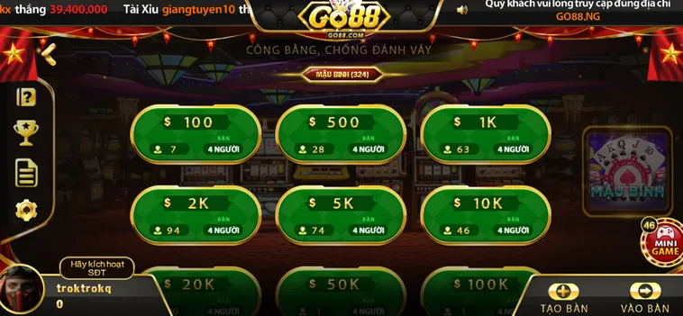 Mậu Binh Tại Go88 Bí Quyết Xếp Binh Đỉnh Cao Giúp Người Chơi Dễ Dàng Chiến Thắng