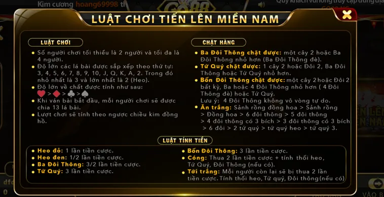 Cách Chơi Tiến Lên Miền Nam Tại Go88 Để Trở Thành Cao Thủ Bách Chiến Bách Thắng