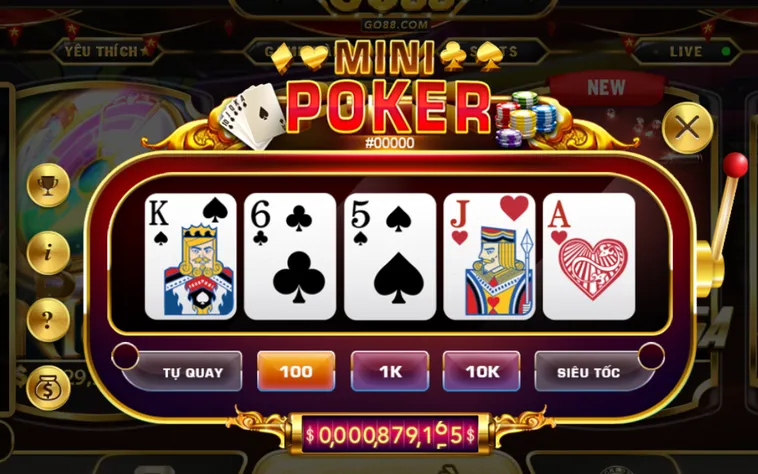 Khám Phá Bí Quyết Chinh Phục Minigame Mini Poker Tại Go88 Đỉnh Cao Nhất
