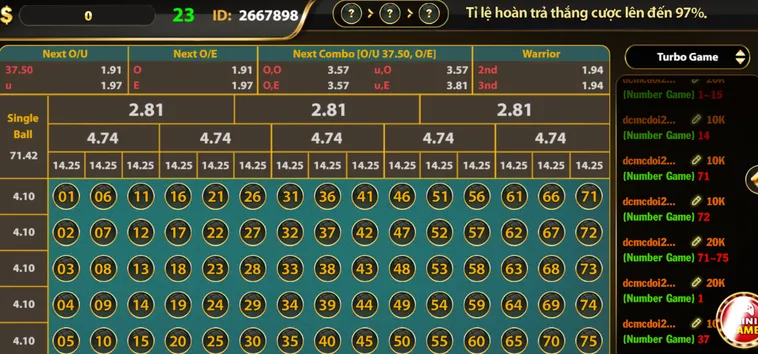 Number Game Tại Go88 Trải Nghiệm Đỉnh Cao Với Hệ Thống Quay Thưởng Siêu Tốc