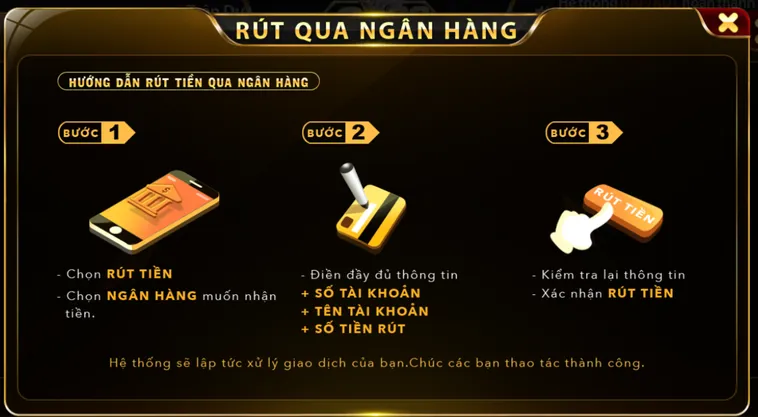 Hướng Dẫn Chi Tiết Cách Rút Tiền Go88 Qua Ngân Hàng Nhanh Chóng An Toàn Cho Game Thủ