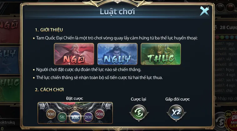 Chinh Phục Đỉnh Cao Cùng Minigame Tam Quốc Đại Chiến Tại Go88 Hùng Tráng
